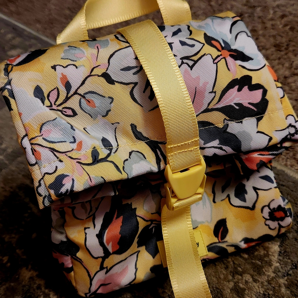 Vera Bradley Yellow and Black Floral Tote